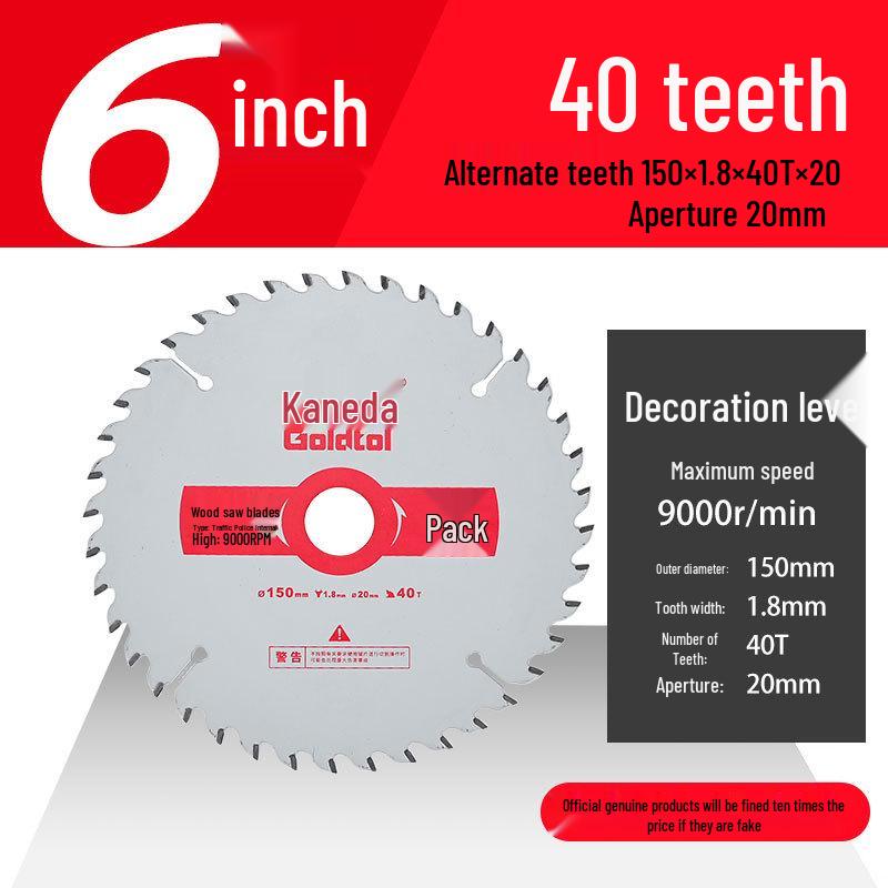 Jindian 4" & 10" Woodworking Saw Blades for Handheld Circular Saws & Angle Grinders