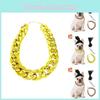 Eye-catching Pet Gold Chain With Cool Dreadlock Wig Ideal For Halloween Costumes And Special Celebrations