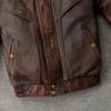 Men's Genuine Cowhide Leather Jacket Real Cow Loose Oversized Style Coat Man Clothes Spring Autumn