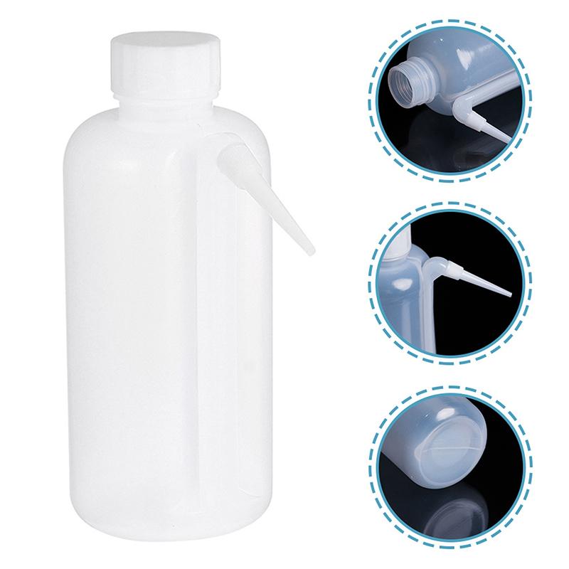 1 Stück 500ml/250ml Multifunktionale Kunststoff-Waschflasche PE Spritzflaschen Waschen Gewaschene Behälter Nachfüllbar Leer Sicherheit