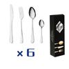 Stainless Steel 24-Piece Cutlery Set for 6 – Includes Knife, Fork, Spoon – Gift Boxed