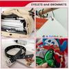 A84E-120 Sets 1/2 Inch Grommet Tool Kit 2 Heights Of Grommet Kit, Eyelets And Grommets With 4 Install Tools For Leather,DIY