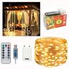 Micro LED String Curtain 3x3M Icicle Lights + Remote Control + Power Adapter Warm White