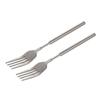 652F 2pcs Stainless Steel Adjustable Forks Spoon Telescopic Long Cutlery Dinning Utensils for BBQ Picnics and Kitchen Use