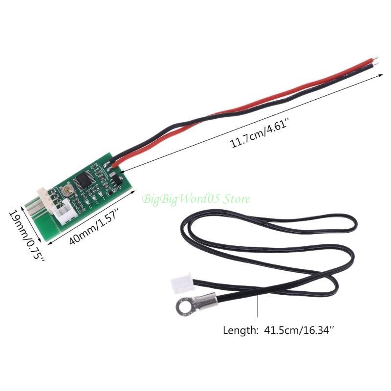 24TE Computer for Case Fan Speed Controller 12V 4-wire Fan Temperature Control Module