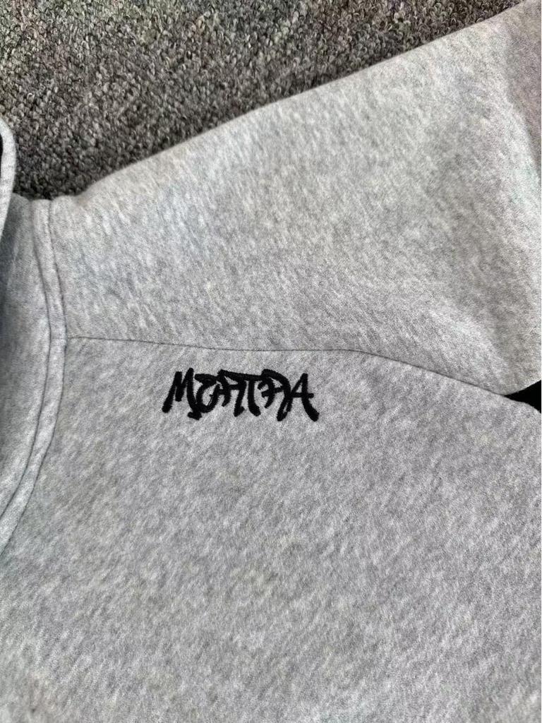 Mertra Patchwork Embroidered Velvet Unisex Batwing Hoodie & Loose Pants Set - Trendy Casual Wear