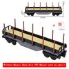 NEW MOC Brown Retro Train Freight Car Brick Set, Closed Box Wagon MOC Kit, Hobby Collectible Toy, Compatible Building Blocks