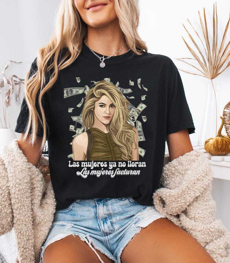 Las Mujeres Ya No Lloran Shakira 2026 Tour Shirt Shakira Fan Shirt M