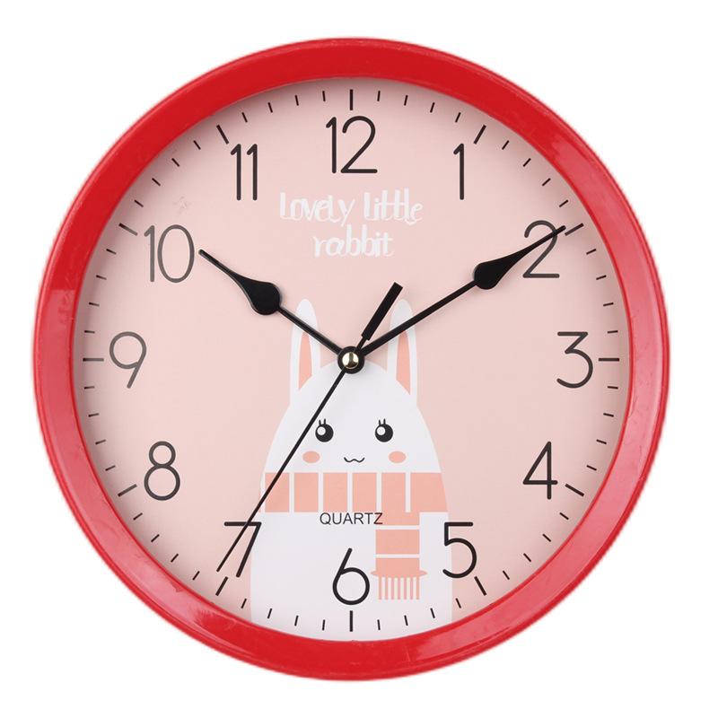 Super Silent Creative Wall Clock Cartoon Clock Wall Clock Cute Simple Home Living Room Children's Room Bedroom Wall Clock