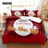 Santa Clause Sleigh Bedding Set Duvet Cover Set 3D Bedding Digital Printing Bed Linen Queen Size Bedding Set Fashion Design