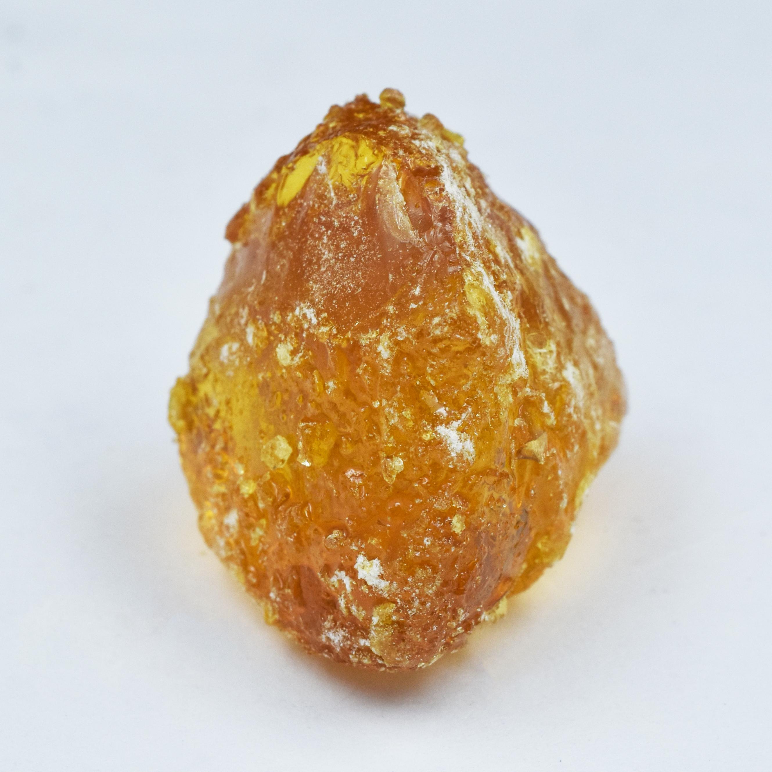 

Natural Orange Amber 81ct Raw Rough Certified Loose Gemstone 29.8 mm approx помаранчевий