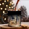 Premium Ceramic Heat Mugs Reveals Holiday Pattern When Heated Dishwasher Safe Ideal For Teas Hot Chocolates