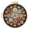 1pc Floral Embroidery DIY Fabric Craft Kit with Tools