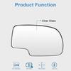 Passenger Side Mirror Glass Manual For 1999-2007 Chevy Silverado GMC Sierra