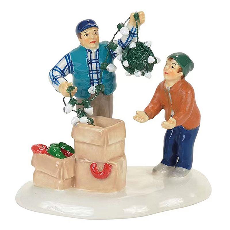 Christmas Village Ornament Christmas Vacation Village Snow Village For Holiday Decorations Griswold Style House Xmas Ornaments