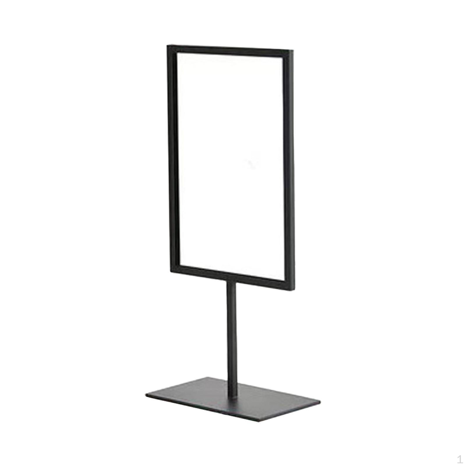 

Демонстрационный стенд для вывесок и плакатов, двухсторонняя стойка для рекламного использования L чёрный