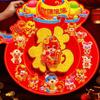 Thickened Fu Character Door Sticker Chinese Style Lucky Fu Sticker  Spring Festival Supplies