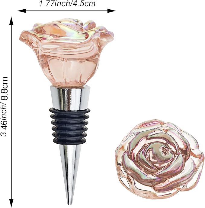 Rose Wine Saver Stopper: Reusable, Fresh-Keeping, Great Gift for Wine Lovers & Wedding Favors