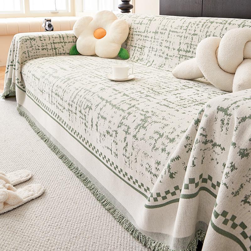 Nordic High-Grade Sofa Towel Full Cover Cloth Chenille Non-Slip Sofa Cover Universal Cover Four Seasons Universal Dustproof Seat Cushion