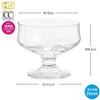 Toyo Sasaki Glass Parfait Glass, Aromatherapy Pudding, 285ml, Set of 6, Made In Japan, Dishwasher Safe, Footed Dessert Glasses, 35003HS-JAN-P