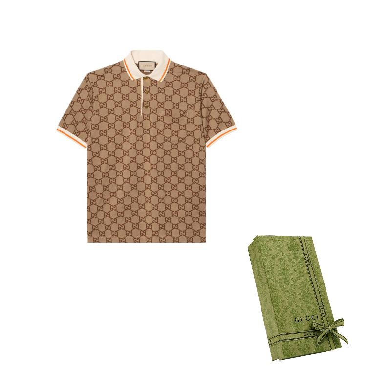 Gucci Gg Logo Jacquard Polo Shirt 742384-XJFGU-2270