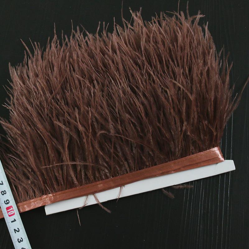 8-10 Ostrich Feather Diy Handmade Jewelry Accessories Crafts Decorative Clothing Skirt Cuffs