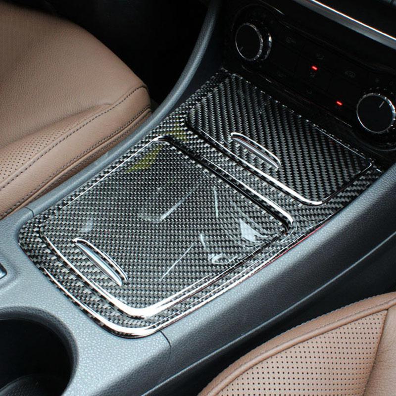 Styling auta Dekorační nálepka centrálního ovládání Mercedes Autopříslušenství Carbon Fiber For Benz GLA CLA200 220 260