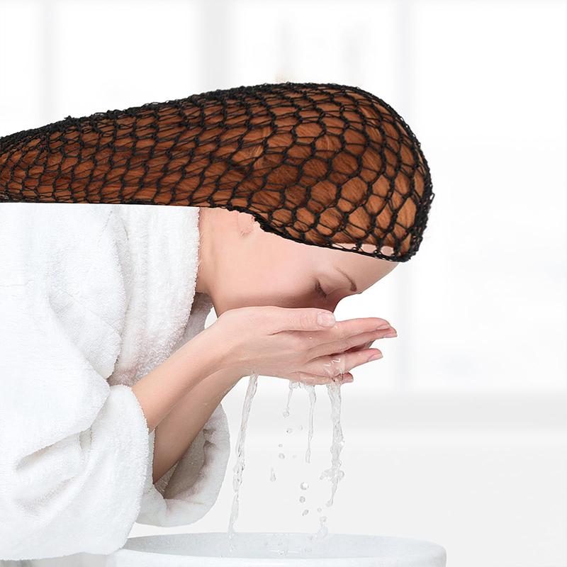 Hair Net Mesh For Women Sleeping Solid Color Crochet Cap Comfortable Snood Beauty Accessories Night Bedtime