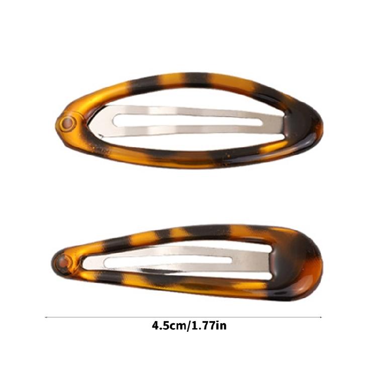 Federleichte metallische Tier Muster ovale Haarornamente Haarspangen Traditioneller koreanischer Stil Haarschmuck für Damen Mädchen