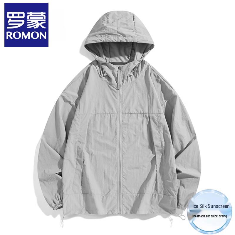 Luomeng Unisex Hooded Ice Silk Quick-Dry UV Protection Jacket
