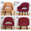 Jacquard Arc Armchair Covers Spandex Dustproof Cover Dining Chair Covers  For Home Living Room