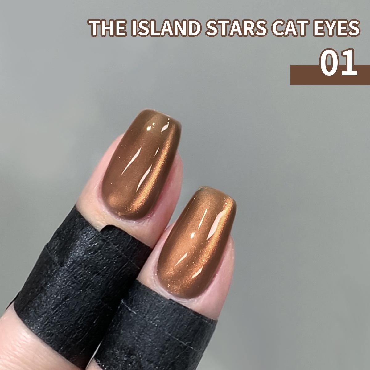 

2024 Sea Island Star Cat Eye Gel: Trending Multi-Color Nail Gel for Salons