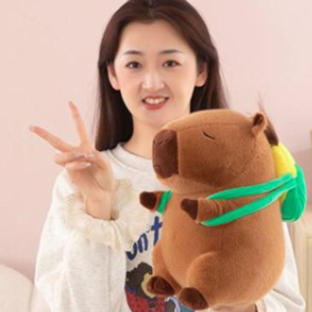 Simulation Corn Capybara Plush Toy Fluffy Capybara Fluffty Doll Kids Birthday Gifts