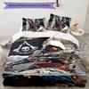 3er Set Bettwäsche mit Assassin's Creed Design - HD-bedruckte Bettwäsche mit 1 Bettbezug und 2 Kissenbezügen - Perfekt für Zuhause und Wohnheim-Dekoration
