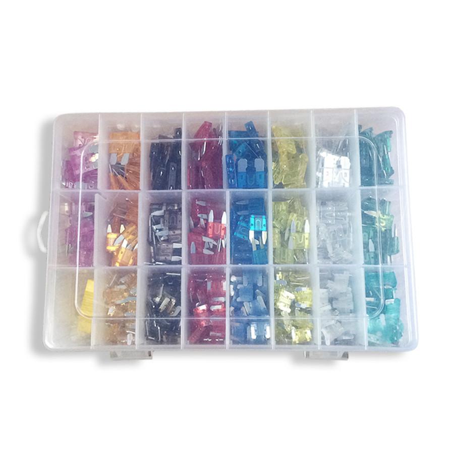 Micro Mini standard 450 stk Bil Automotive Bil Båt Lastebil Blad Sikringsboks Sortiment 3A 5A 7.5A 10A 15A 20A 25A 30A