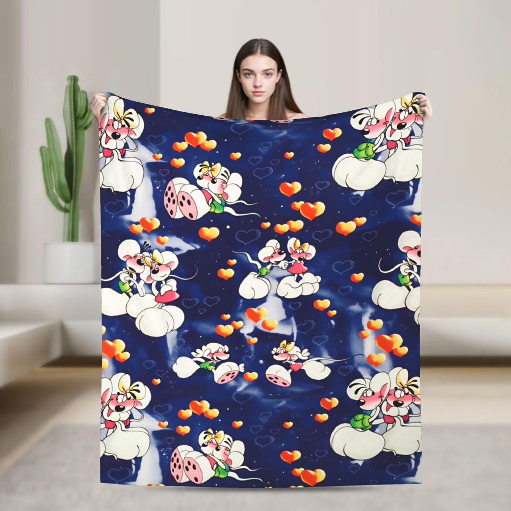 Christmas Diddl Super Soft Blankets  Travel Plush Throw Blanket Funny Living Room Flannel Bedspread Sofa Bed Cover