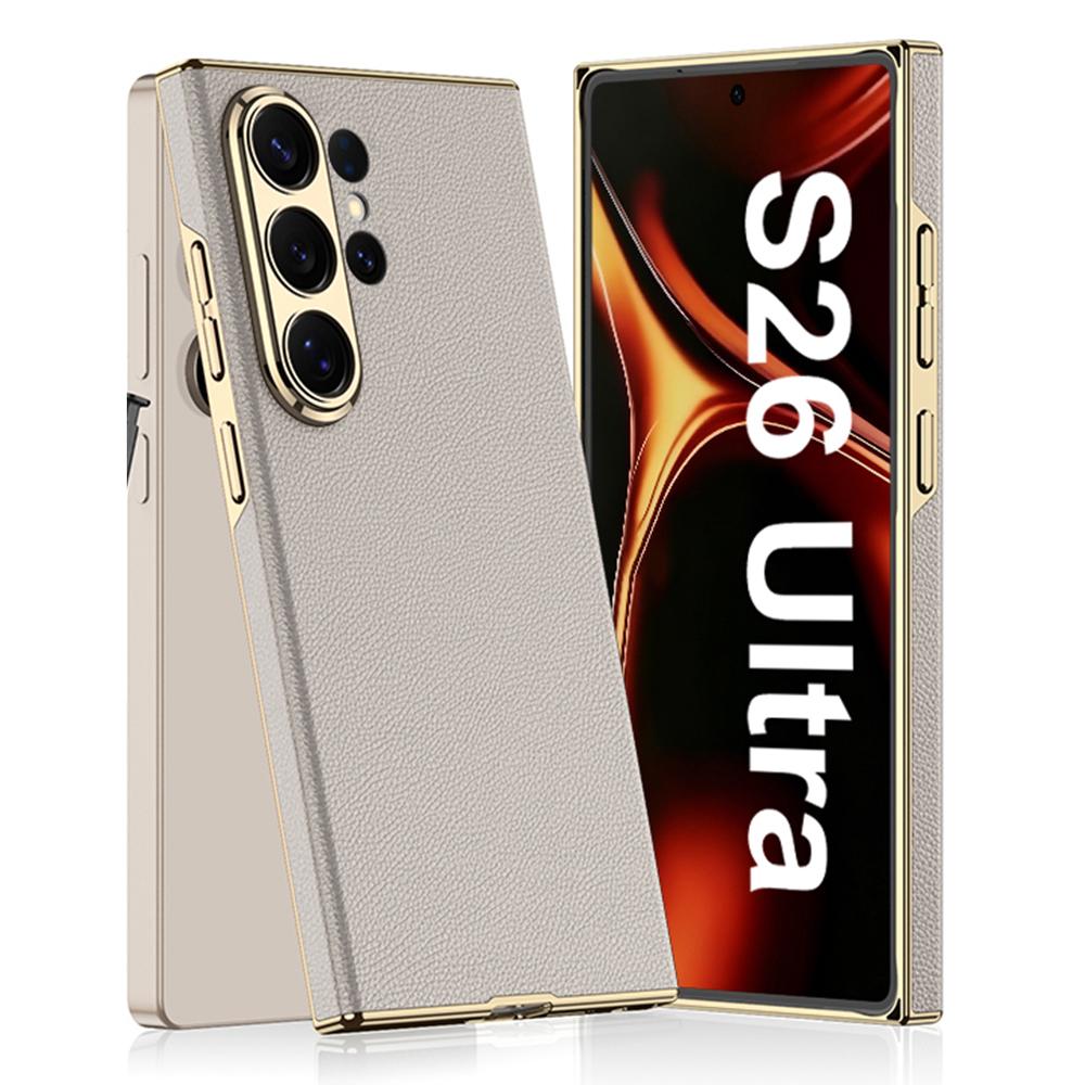 GKK For Samsung Galaxy S26 Ultra Case Electroplated PU + PC Phone Back Cover