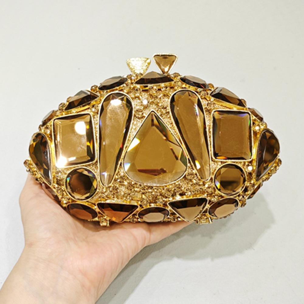 New Large Rhinestone Evening Bag Crystal Dinner Bag WHTUOHENG  Diamond Clutch Women's Bag Luxury Formal Party Bags And Handbags