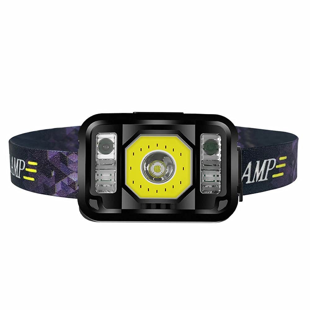 

Fan Rechargeable LED Headlight with Sensor High Brightness Narrow Angle Wide Angle Switching Black E-Auto ALS-MINI60W-BK