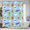 Halloween Ghosts Pumpkins Candy Lollipop Print Shower Curtain for Bathtub Home Decor Happy Halloween Gift Ideas