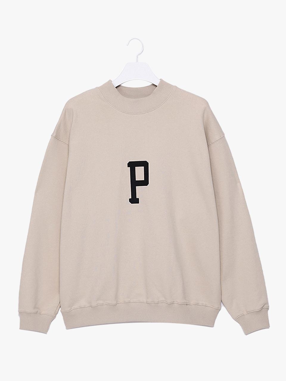 Spnk Mock Neck Sweatshirt_Cream Cream/L