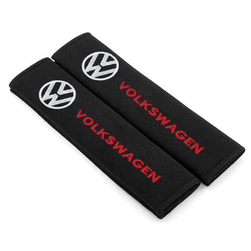 2Pcs Car Seat Shoulder Belt Cover Protector Pad Auto Accessories For Volkswagen Magotan Sagitar Golf-4 5 6 7 Magotan Polaris Boracay