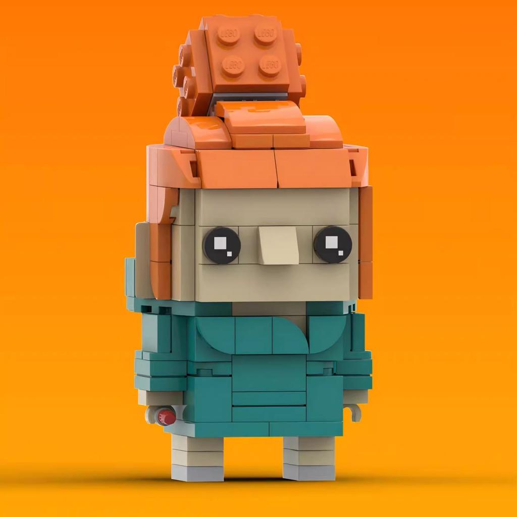 Anime Series Thief Master Cartoon Character Building Blocks MOC Brickheadz Daddy Square Head Assembly Model Puzzle Kids Toy Gift