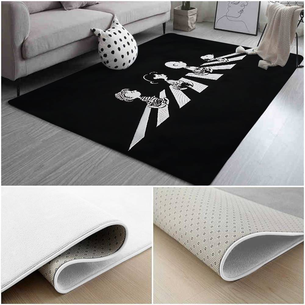 Cute S-Snoopy Floor Mat Bedroom Bedside Carpet Non Slip Soft Floor Mat Sofa Coffee Table Rugs For Home Decor Doormat