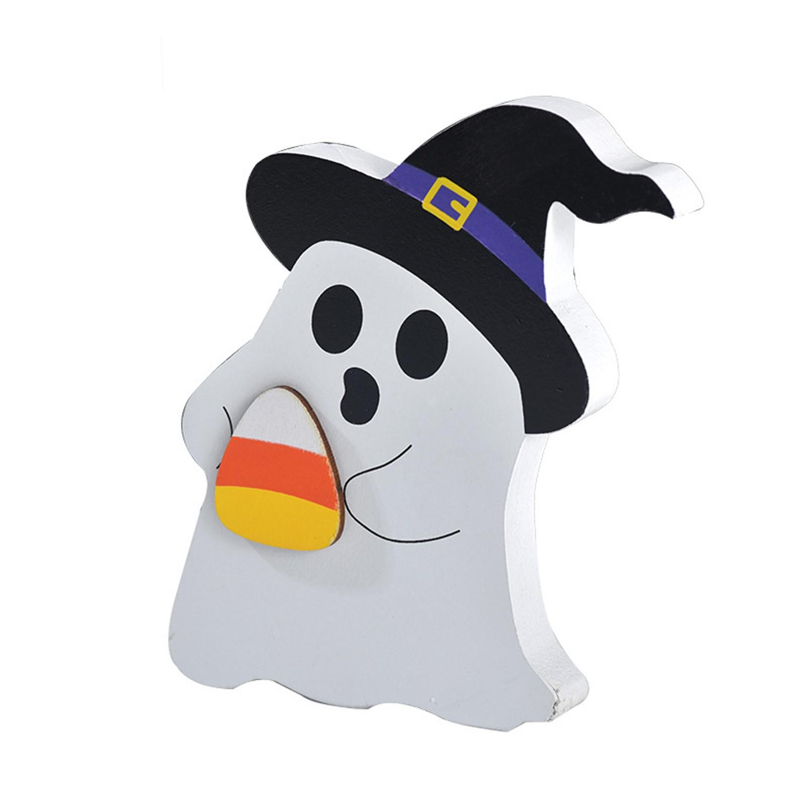 

Украшения на Хэллоуин, Деревянное украшение, Деревянная тематическая центральная часть стола, Полка для домашнего декора One Size