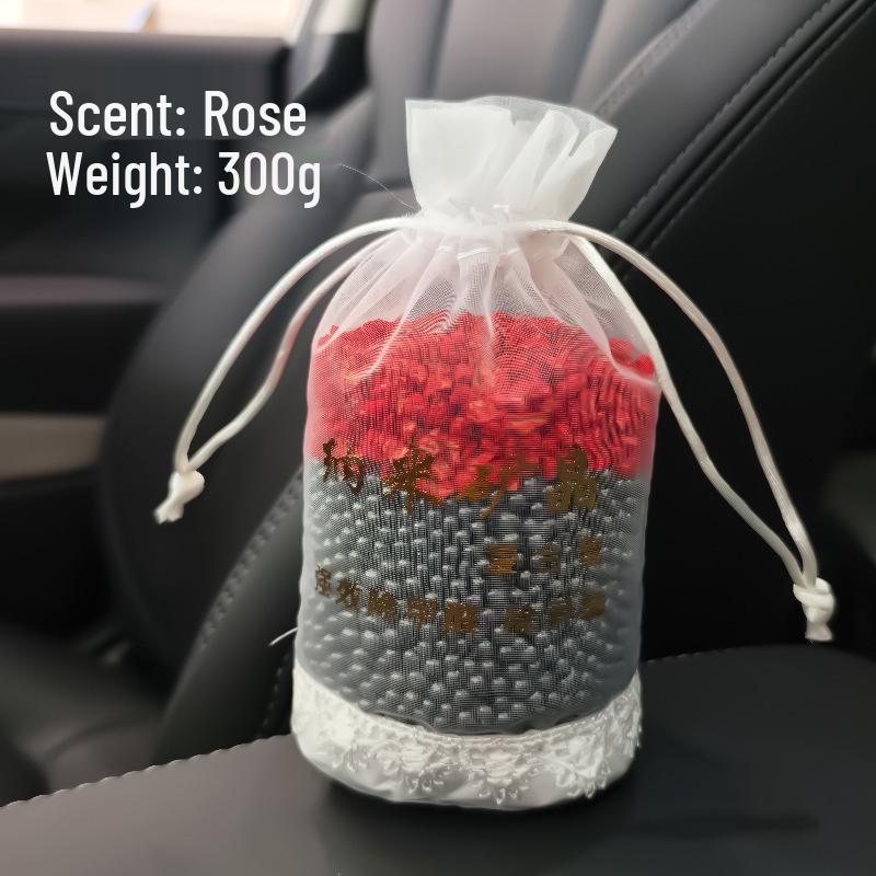 Nano Mineral Crystal Car Air Freshener - Bamboo Charcoal Bag for Odor Absorption and Deodorization