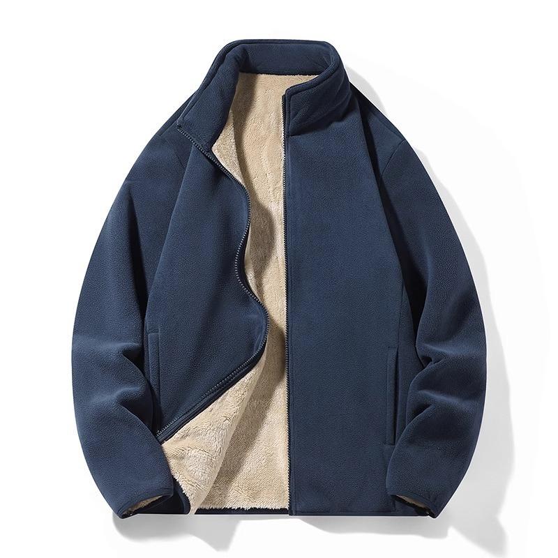 Lamb Fur Thick Coat Men and Women Autumn and Winter Olympic Fleece Jacket Plus Velvet Pink Jacket Lamb Velvet