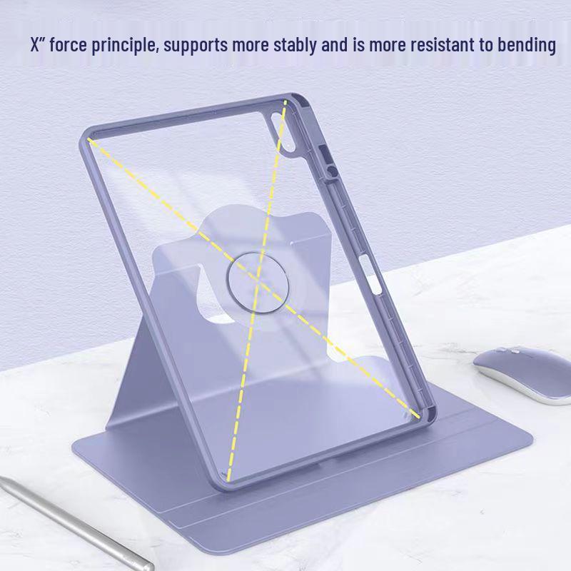 Huawei MatePad 11 Case: Acrylic Protective Shell with Pen Slot & 360° Rotation for Air 11.5S.