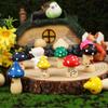 48-Piece 6 Different Sizes And Cute Shapes Diy Wooden Mushroom Set