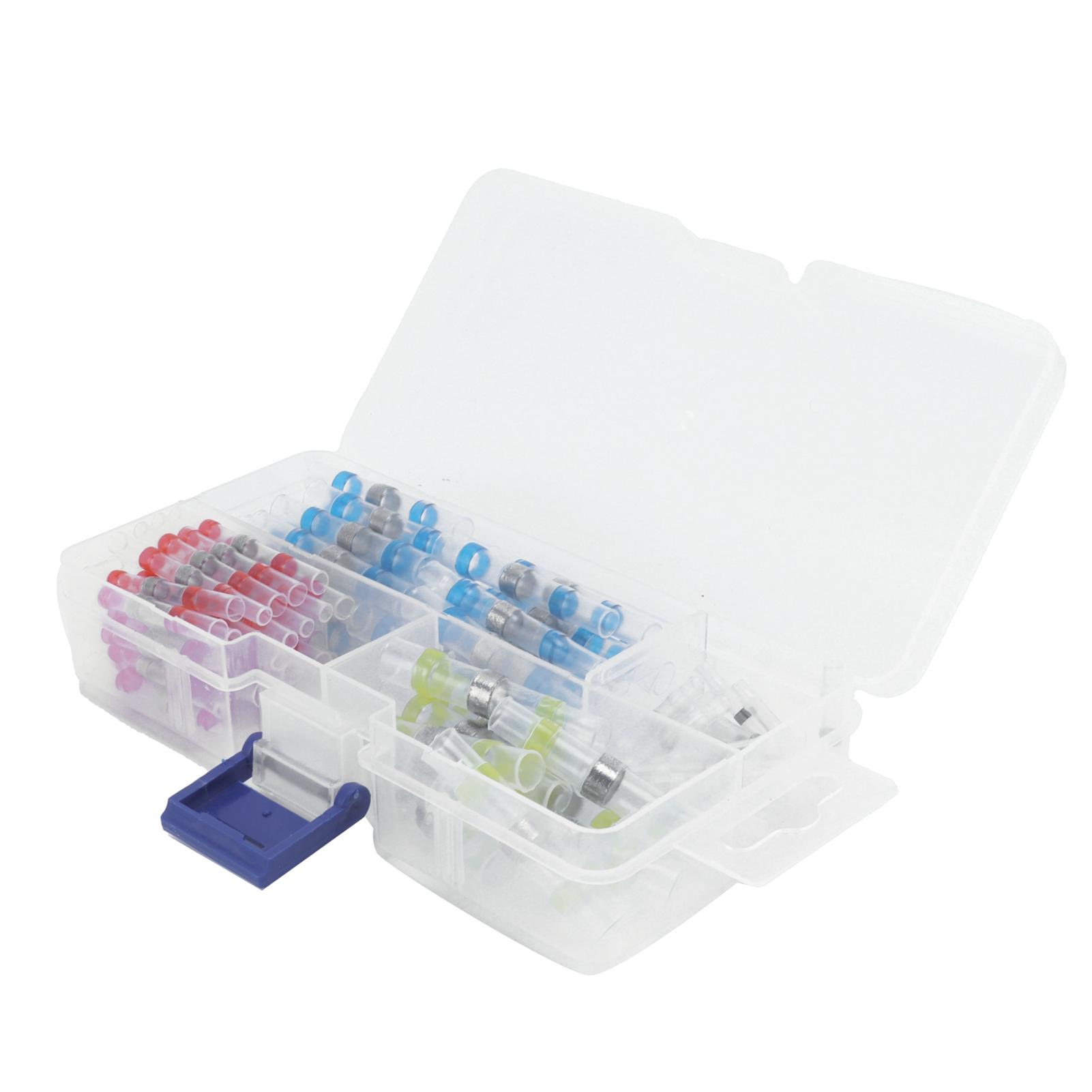 

Heat Shrink Butt Connectors Insulated Waterproof Electrical Wire Crimp Solder Ring Terminals150Pcs